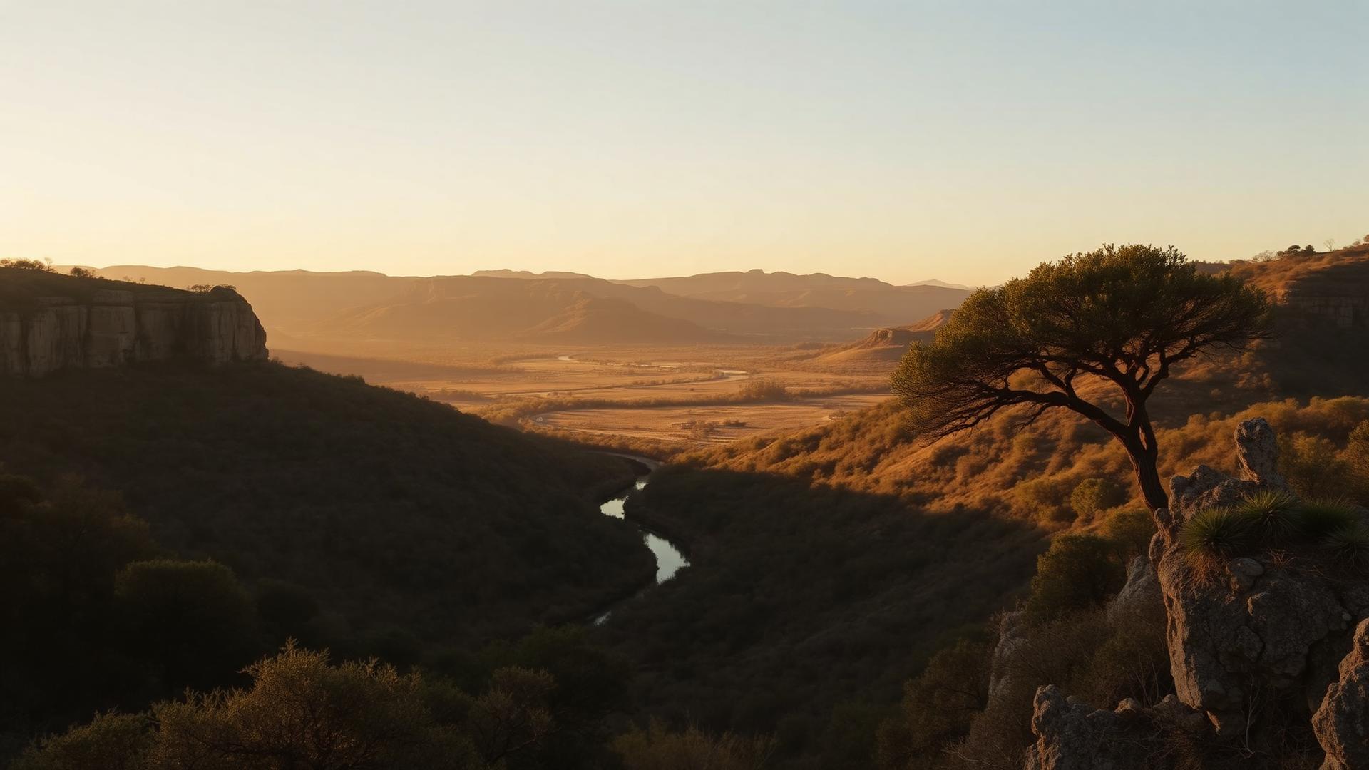 Evening light across rolling Texas Hill Country